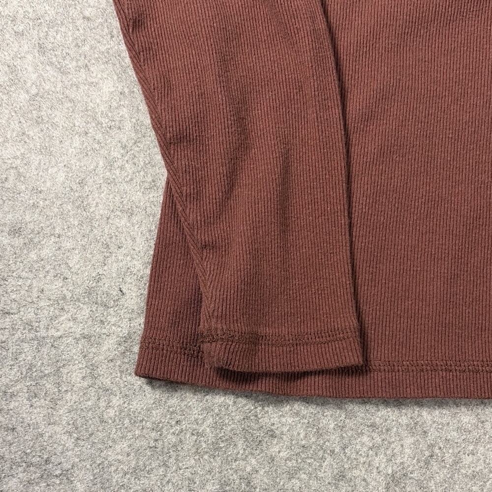 Lucky Brand Lace Trim V-Neck Button Top Long Sleeve L see pic for measurements - Picture 4 of 7